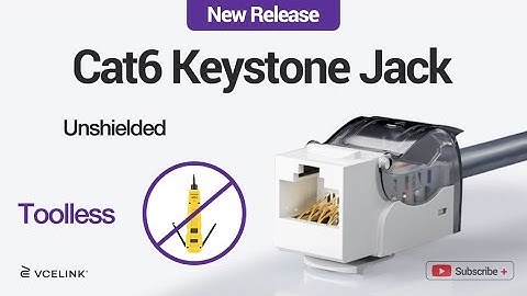 💡New Release: VCELINK Unshielded Toolless Cat6 Keystone Jack！