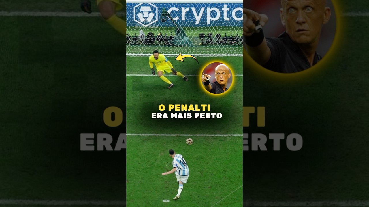 O PENALTI era cobrado mais PERTO do GOL😱 #futebol #curiosidades #shorts