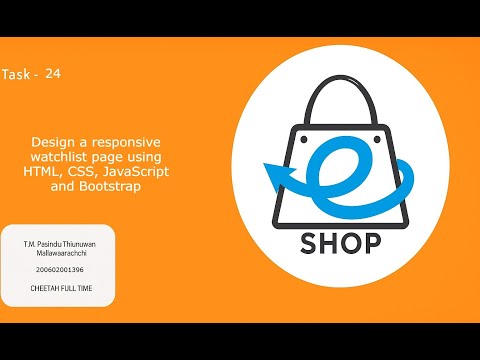 Task24    Design a responsive watchlist page using HTML, CSS, JavaScript and Bootstrap