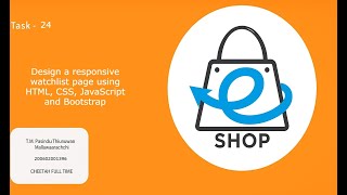 Task24    Design a responsive watchlist page using HTML, CSS, JavaScript and Bootstrap