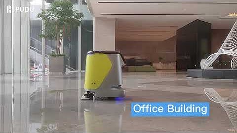 Pudu CC1 - Cleaning robot in different scenarios