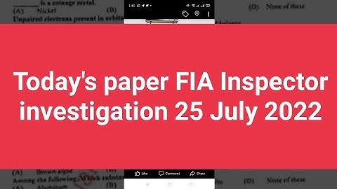 Todays paper FIA Inspector investigation 25 July 2022 FiaInspectorPaperinspectorFia