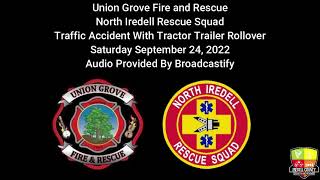 Union Grove Fire & Rescue and North Iredell Rescue | Traffic Accident | 9/24/2022