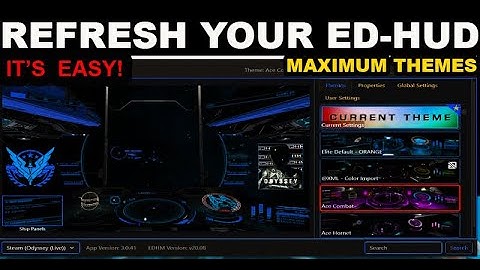 Change your Elite Dangerous HUD colors with EDHM User Interface v3