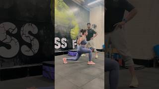 Hruta Durgule Latest Gym Workout Video With Slim Fit Dress