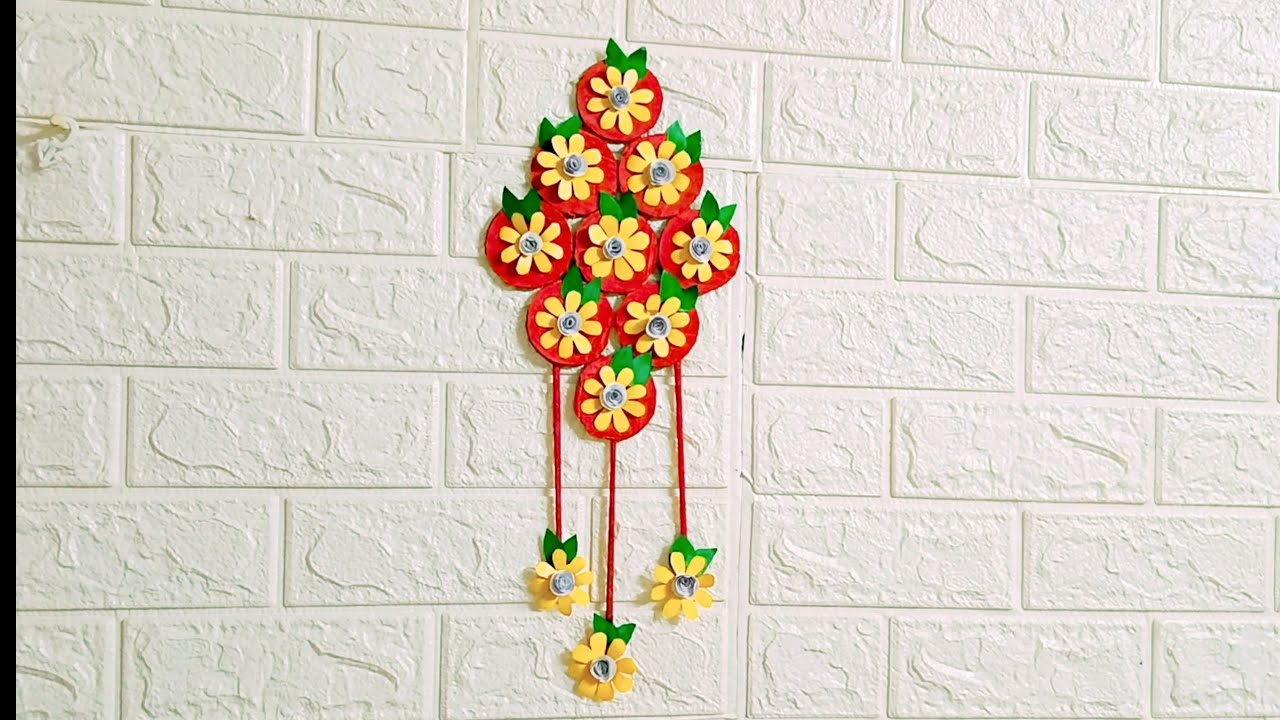 Wall Hanging | Cardboard Wall Decor Ideas | Best Out of Waste | Home ...