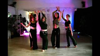 Beginner Tribal Fusion Bellydance Group Choreography ✨ Ya Habibi – AxLi