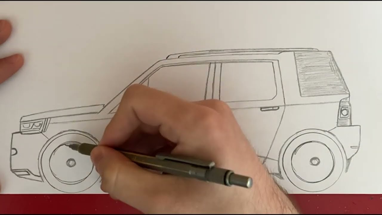 How to Draw a SUV Car Easy | Step by Step SUV Drawing Tutorial