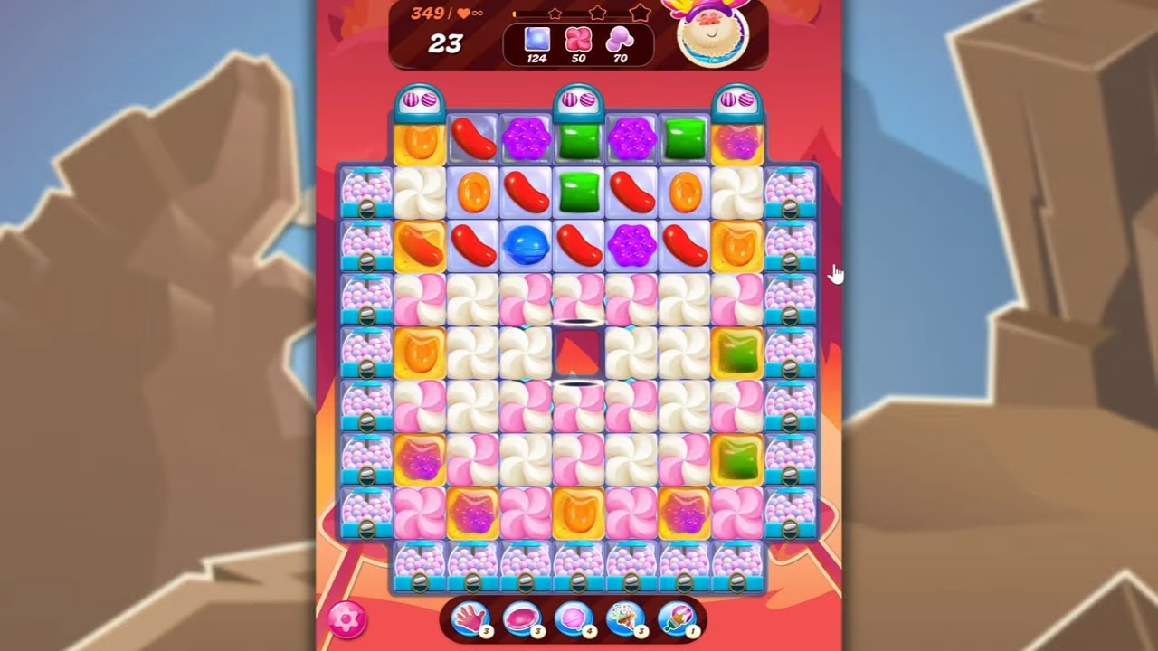 Candy Crush Saga LEVEL 349 NO BOOSTERS (new version)🐟☑️