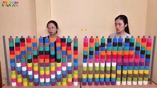 😂 Two Players Chaos in Color Ball Sorting | Satisfying ASMR Puzzle Showdown screenshot 3