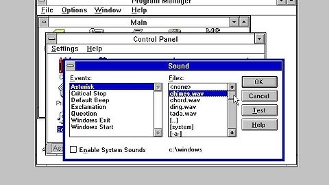 Sounds of Windows 3.1