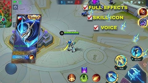 GUSION COSMIC GLEAM LEGEND SKIN SCRIPT WITH LOGO+FRAME+VOICE | MOBILE LEGENDS