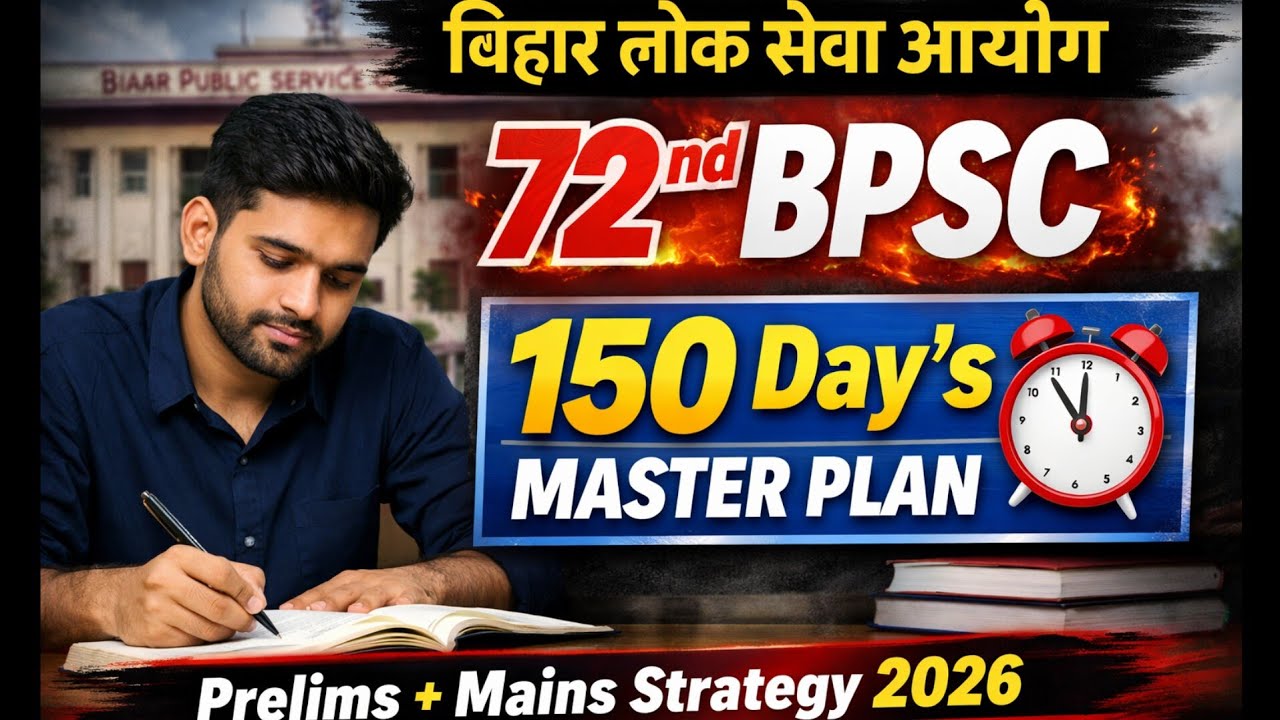 72nd BPSC 2026 | 150 Days Master Plan 🔥 Crack BPSC in First Attempt #BPSCPreparationBeginners #bpsc