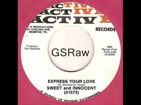 Video thumbnail for Sweet and Innocent-Express Your Love(early 70's SOUL)