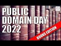 Public Domain Day 2022 - 100s of Books by famous authors, Copyright Free material to be republished