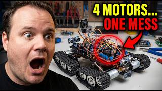 Arduino Robot Build: Tracked Chassis With DC Motors, Camera, and Proximity Sensors