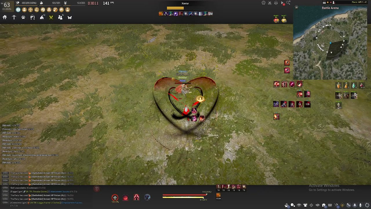 BDO Awakening Lahn PVP COMBO with CC Limit Reset