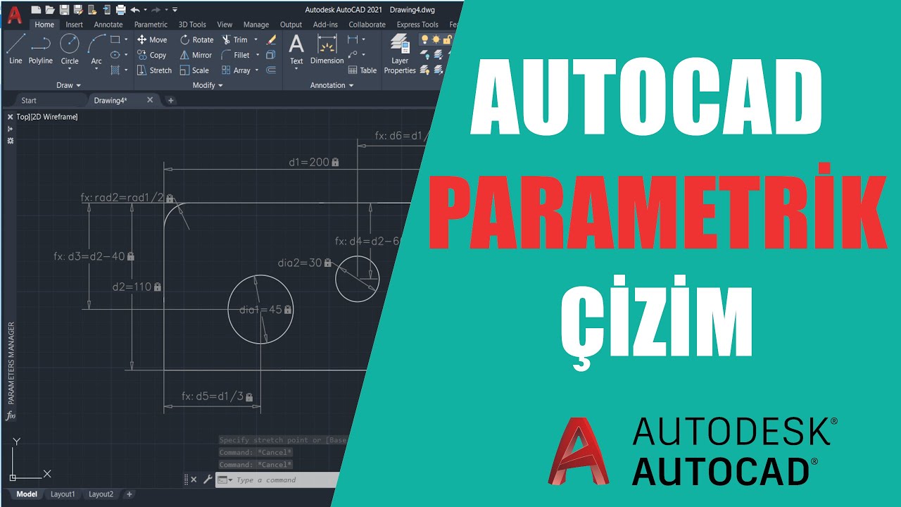 Autocad Parametrik Çizim | Parametrik Çizimle Proje Çizimlerini Hızlandırın