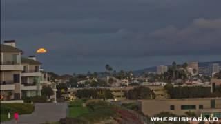 Supermoon Time Lapse Newport Beach Oct 2016