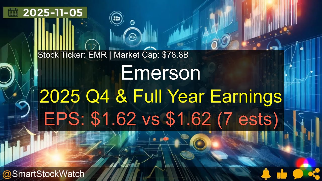 Emerson (EMR|$78.8B) - 2025 Q4 & Full Year Earnings Analysis