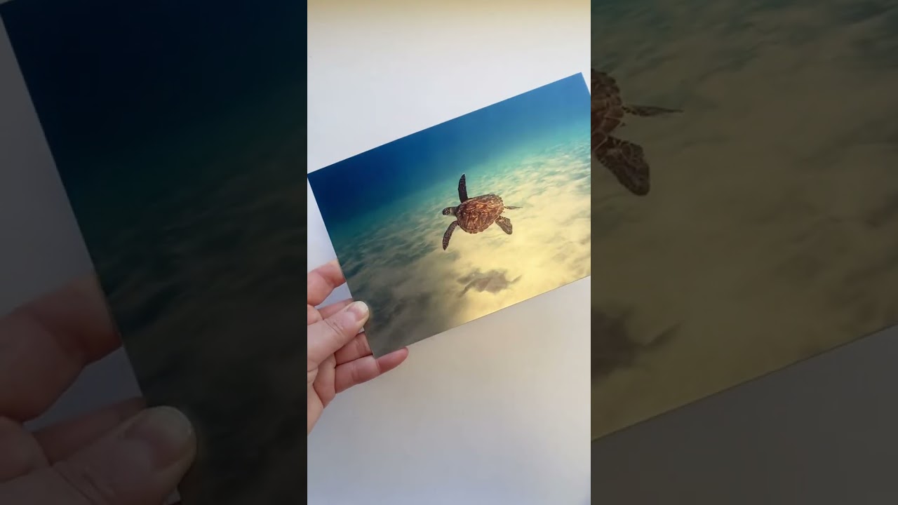 Brushed metal printing example