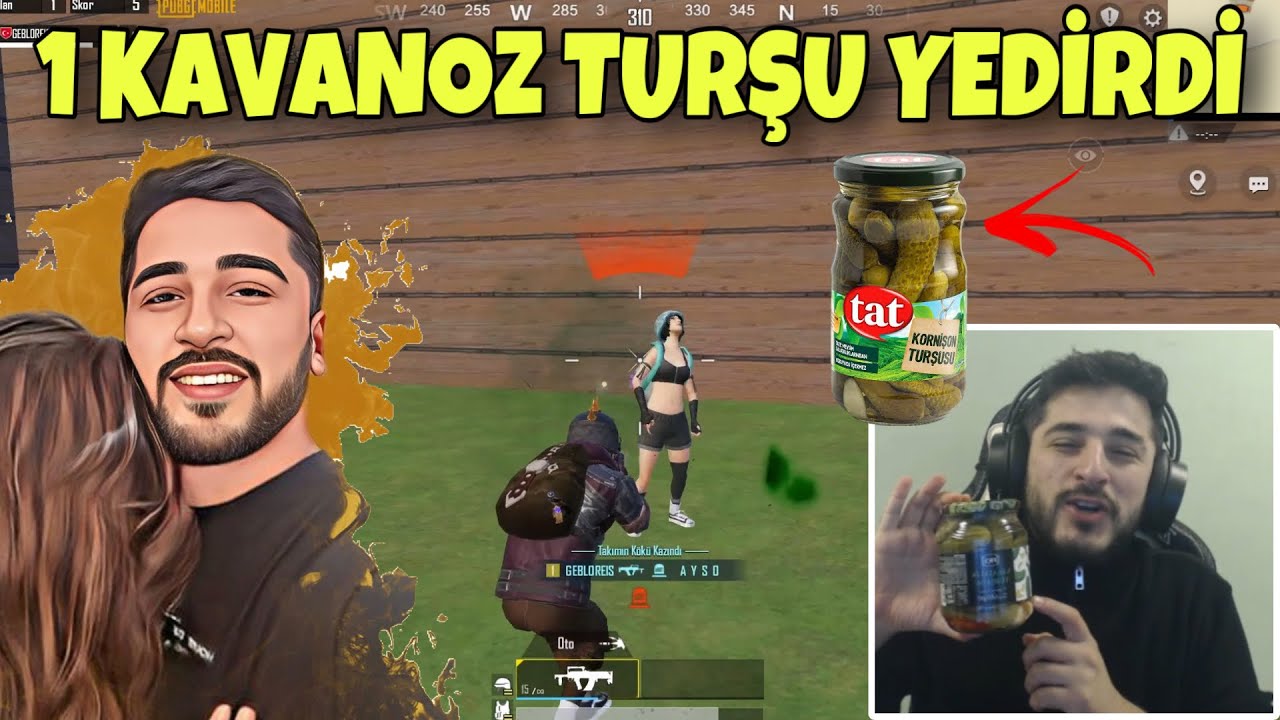TURŞUCU GEBLO! AYŞO 1 KAVANOZ DOLU TURŞU YEDİRDİ! -PUBG MOBİLE