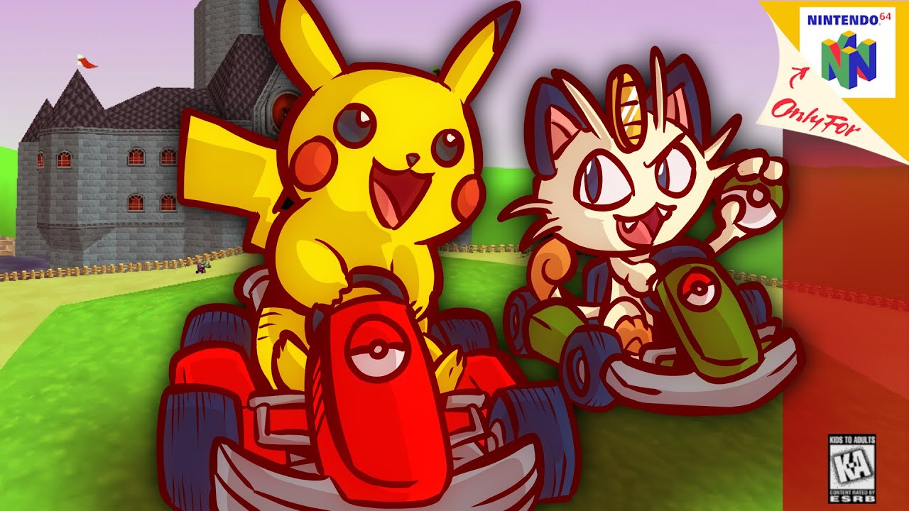 PIKACHU! Use BANANA PEEL!! | Pokémon Kart 64