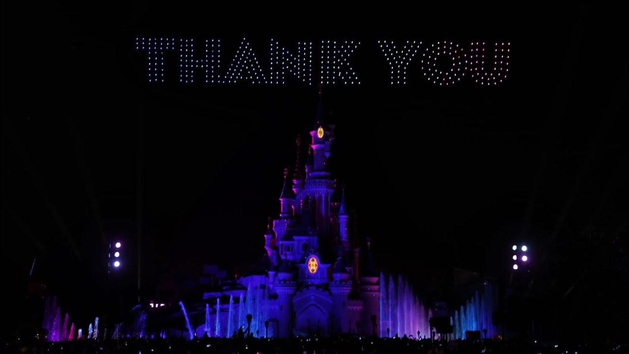 [4K] Exclusive Drone Show - Disneyland Paris 30th Anniversary Farewell