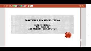 ppt conversion and reduplication