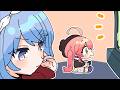 ヤキモチ焼いてる可能性ないっすか？？？【手描き】【さくらみこ/星街すいせい/宝鐘マリン/みこめっと/miComet/ホロライブ/切り抜き】