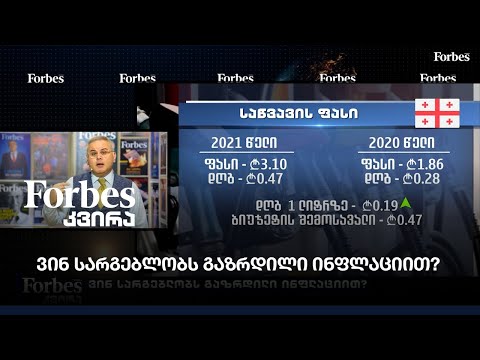 ვინ სარგებლობს გაზრდილი ინფლაციით?