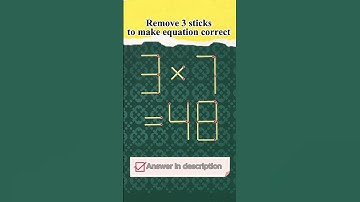 Мatchstick puzzle №423 Remove 3 sticks to make equation correct