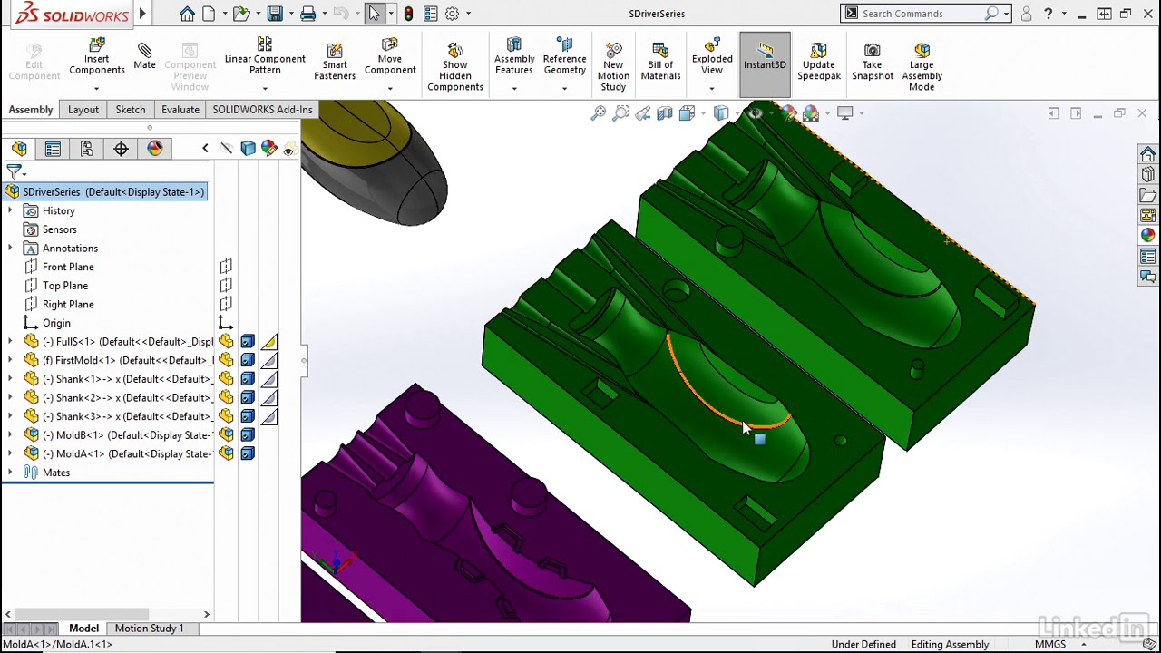 Casting possibilities SOLIDWORKS Mold Design - YouTube