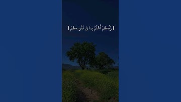 { رَّبُّكُمْ أَعْلَمُ بِمَا فِي نُفُوسِكُمْ } تلاوة خاشعة #اكسبلور #fyp #explore #قرآن