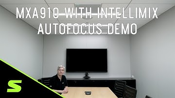 Shure MXA910 With IntelliMix Ceiling Array Microphone – Autofocus Demo