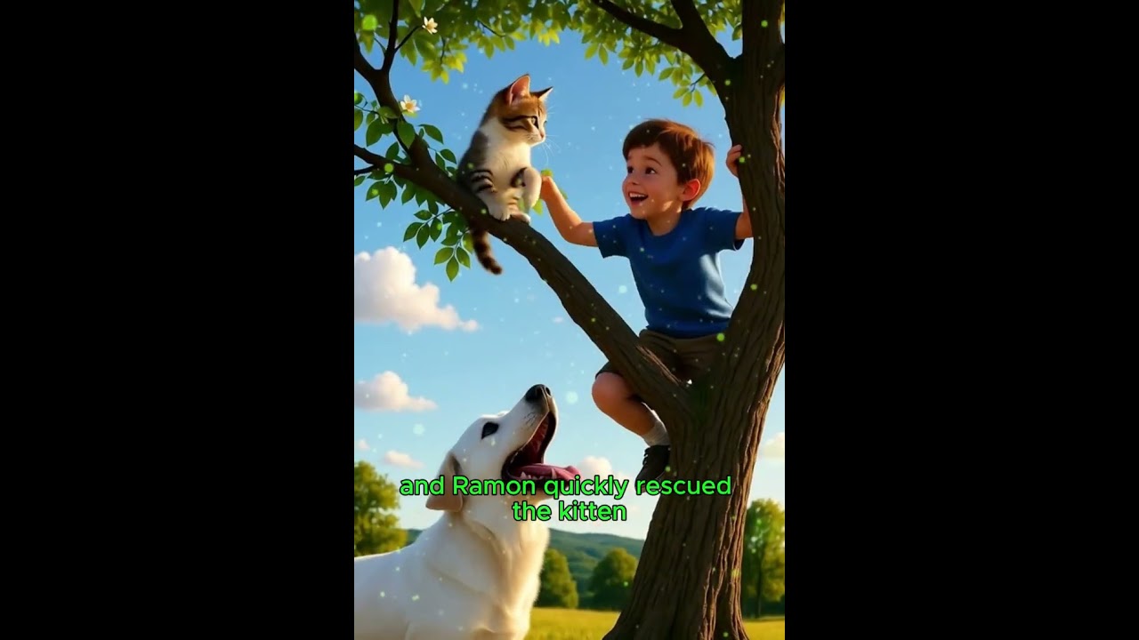 "Hero Dog’s Courage — Cat Rescued in the Woods 🐾" 