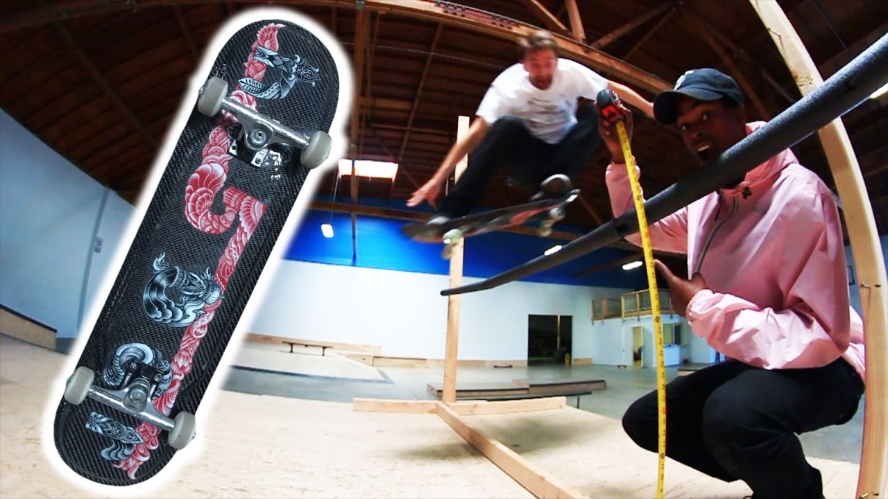 please cartoon CARBON FIBER HIGH OLLIE CHALLENGE