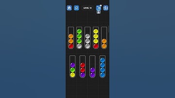 Ball Sort Puzzle Level 13 - Colour Game | Color Sorting Game  | Brain Puzzle Relaxing Game
