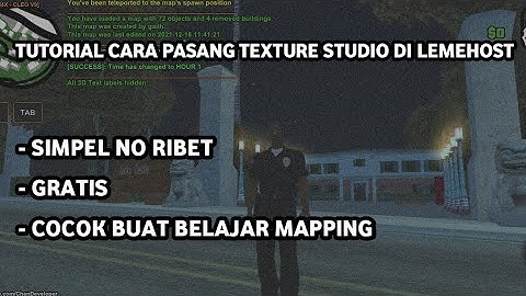Tutorial cara pasang texture studio di lemehost dan SHARE Texture studio | SAMP | Texture Studio
