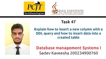 Task 47 - Database Management 1 - Question Series