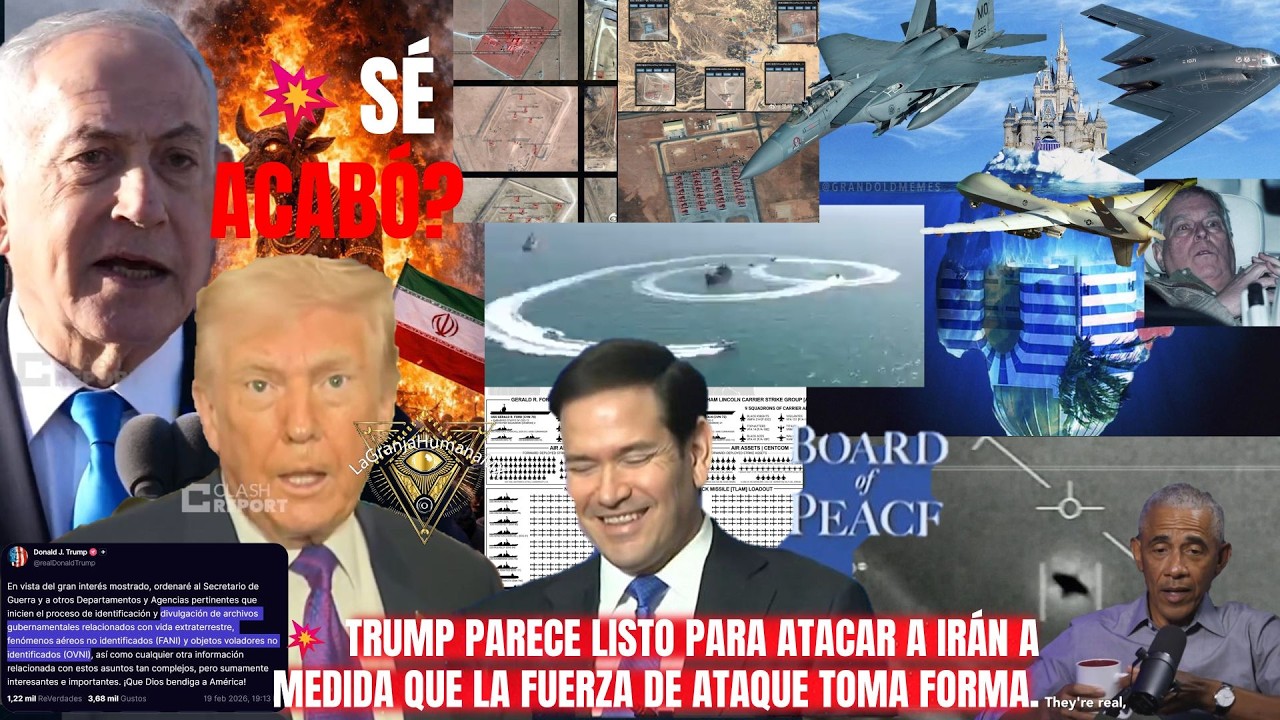 💥TRUMP ORDENA LIBERAR ARCHIVOS OVNI MIENTRAS QUE TODA LA FUERZA ESTA CASI LISTA EN IRAN. VA COMENZAR