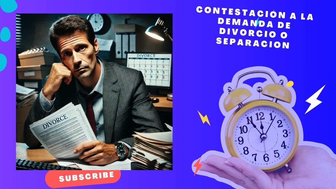 .Contestación demanda de divorcio o separación