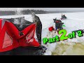 Solo Wilderness Camping Goes Bad Quick! GET OUT! Ice Fishing Northern Maine (part 2/2)