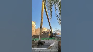 Use A Long Arm Excavator To Construct Caisson !