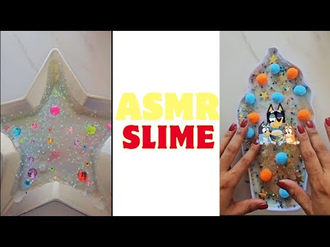 The most Satisfying Pelling Slime | New Dry Slime Asmr