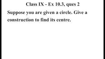 Class 9 Maths | Chapter 10 | Exercise 10.3 Q2 | Circles | NCERT class 9 maths exercise 10.3 ques 2