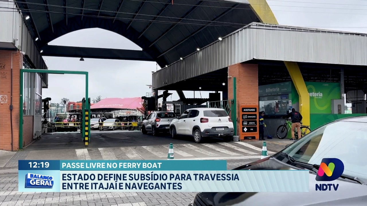Travessia entre Itajaí e Navegantes terá subsídio definido pelo Estado - QTU Questões do Universo