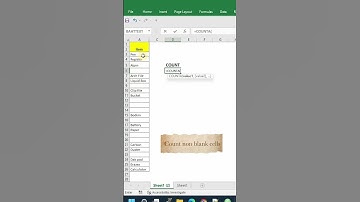 Count non blank cells in excel#microsoftexcel #excel #exceltips #excelshortcuts #exceltricks