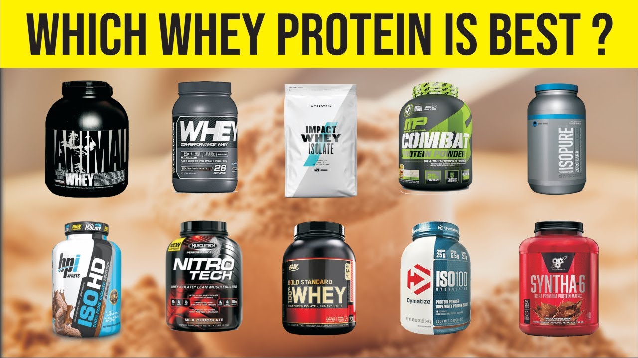 10 WHEY PROTEIN POWDERS - YouTube