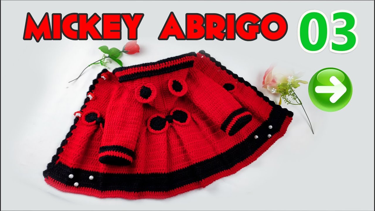 ABRIGO MICKEY  NIÑA ✨Tejido a Crochet Parte #3 / Paso a Paso 💖 (En Quechua - Subtitulado a Español)